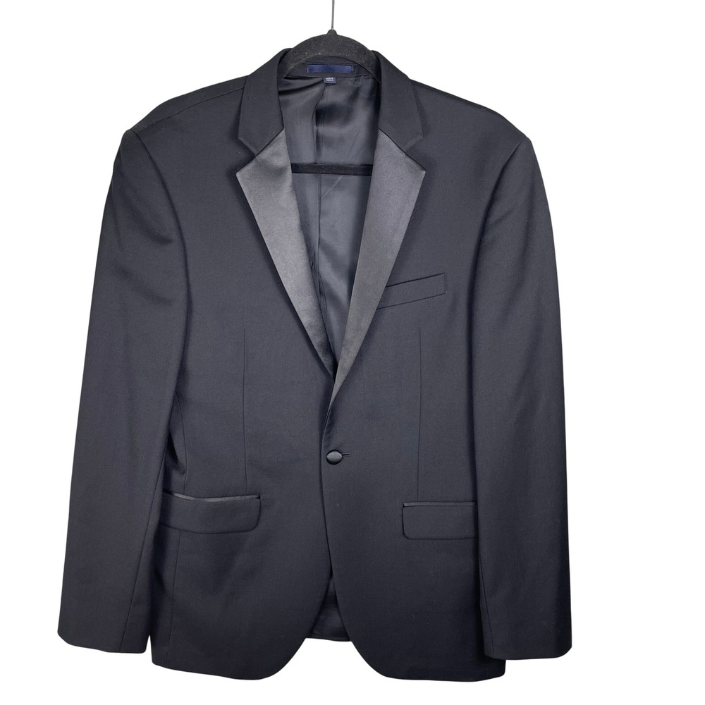 Jos. A. Bank 1905 Tuxedo Jacket Mens 40R Black Excellent Slim Fit Wool Peak